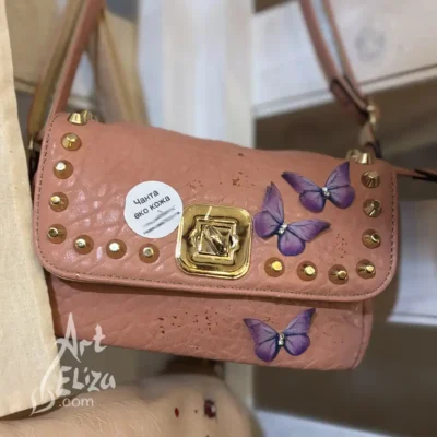 Рисувана чанта Пеперуди